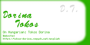 dorina tokos business card
